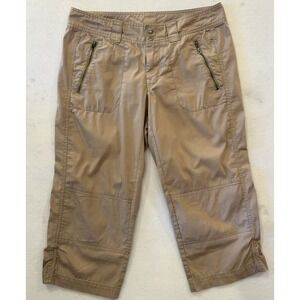 Köppen Womens Size 8 Khaki Capri Pants With Zipper Pockets‎ Hiking
